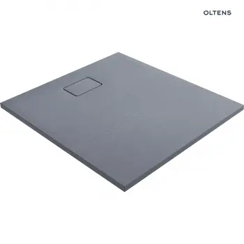 Brodzik z konglomeratu Oltens Bergytan 100x90cm - prostokątny, RockSurface, szary beton 15101700